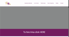 Desktop Screenshot of irinabaker.com